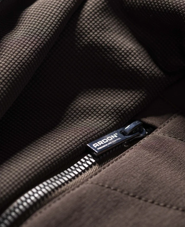 Jachetă bomber HYBRID cu interior fleece, maro