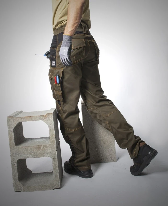 Pantaloni de lucru VISION, maro Tarmac