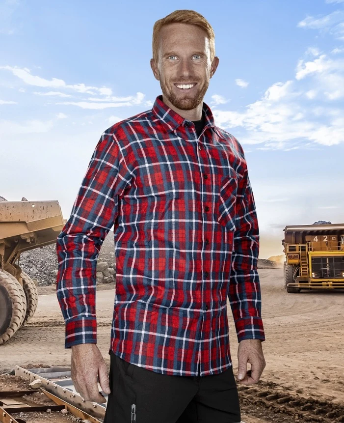 Cămașă flanel Jonah roșie · H13086-(39-40)