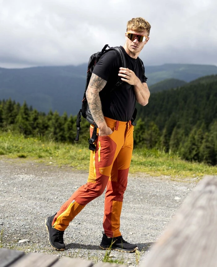 Pantaloni trekking ULTRITE GO!, portocalii