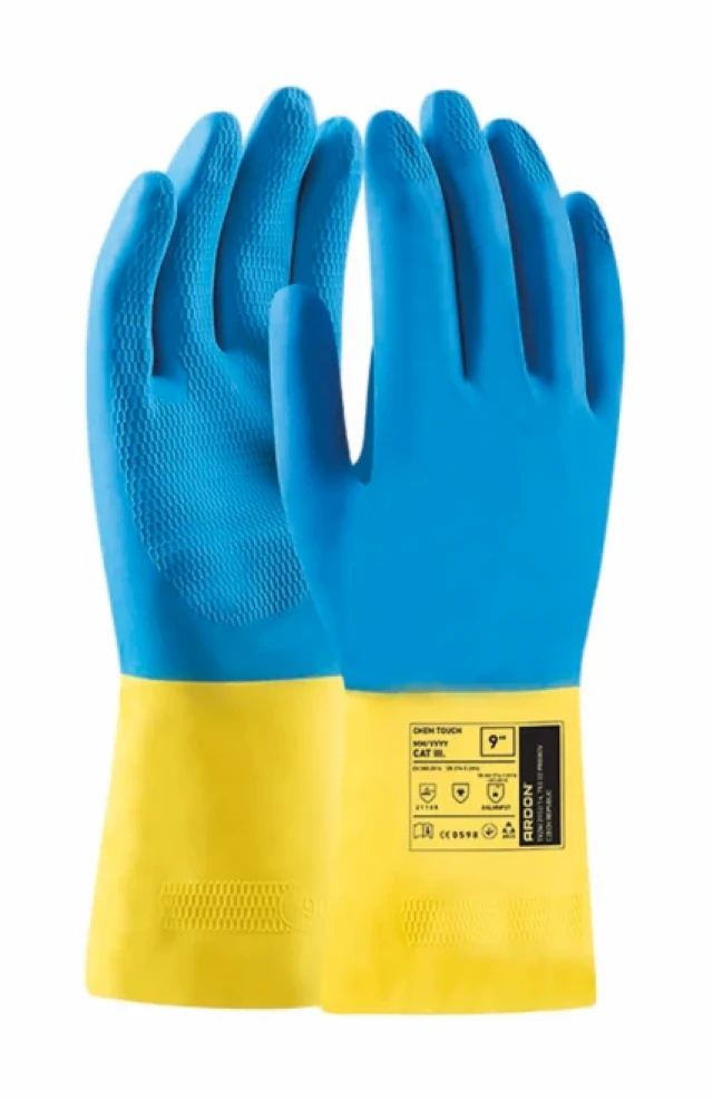 Mănuși de protecție chimică CHEM TOUCH, albastre