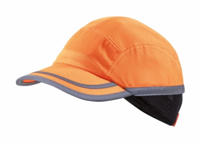 Șapcă cu întăritură BRUNO+ Hi-Viz portocalie - D1314