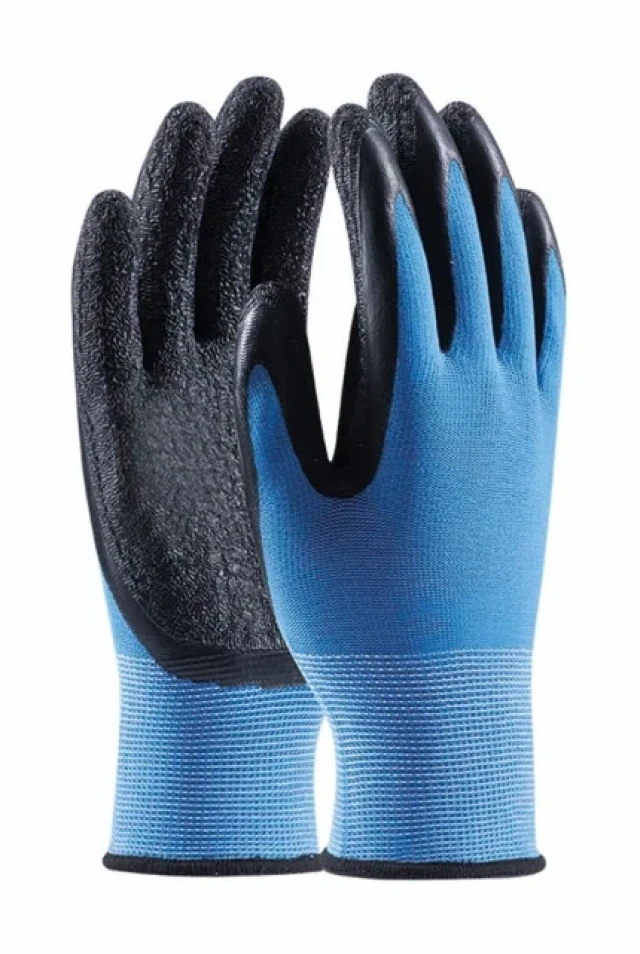 Mănuși BLADE BLUE albastre cu acoperire din latex