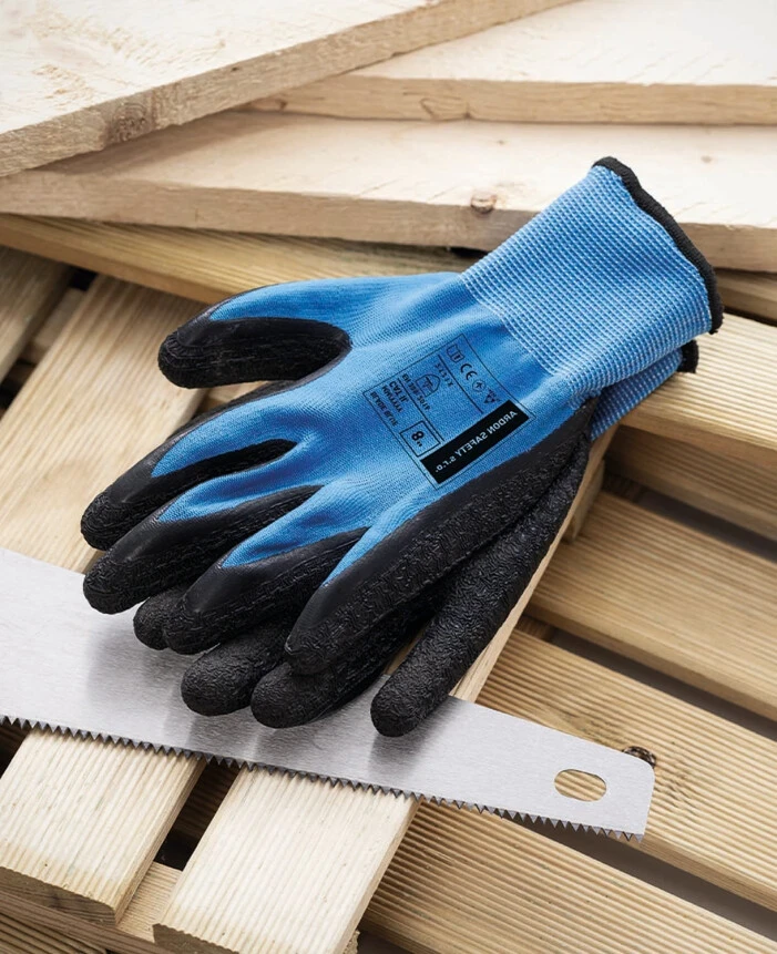 Mănuși BLADE BLUE albastre cu acoperire din latex — vedere 2