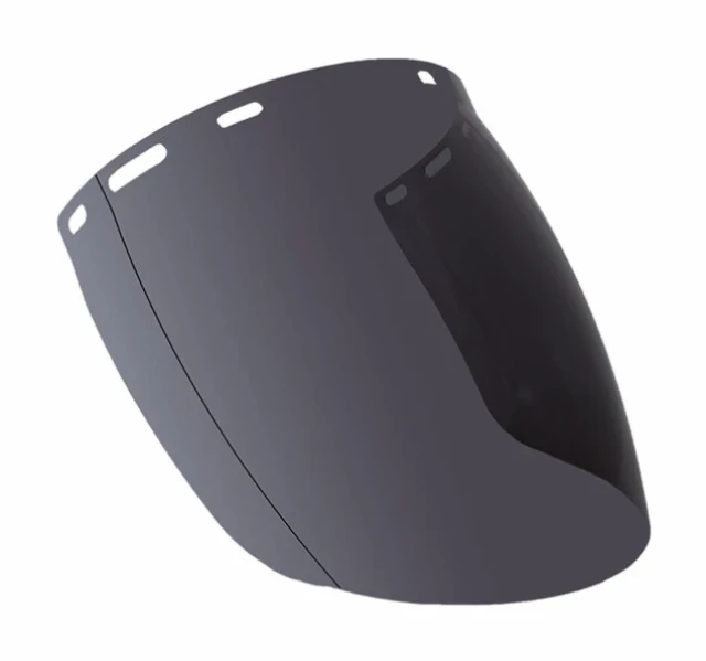 Vizieră S-1D din policarbonat, fumurie, 40 × 22 cm