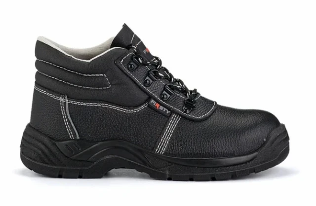Bocanci de protecție FIRSTY S1P, negru-portocaliu