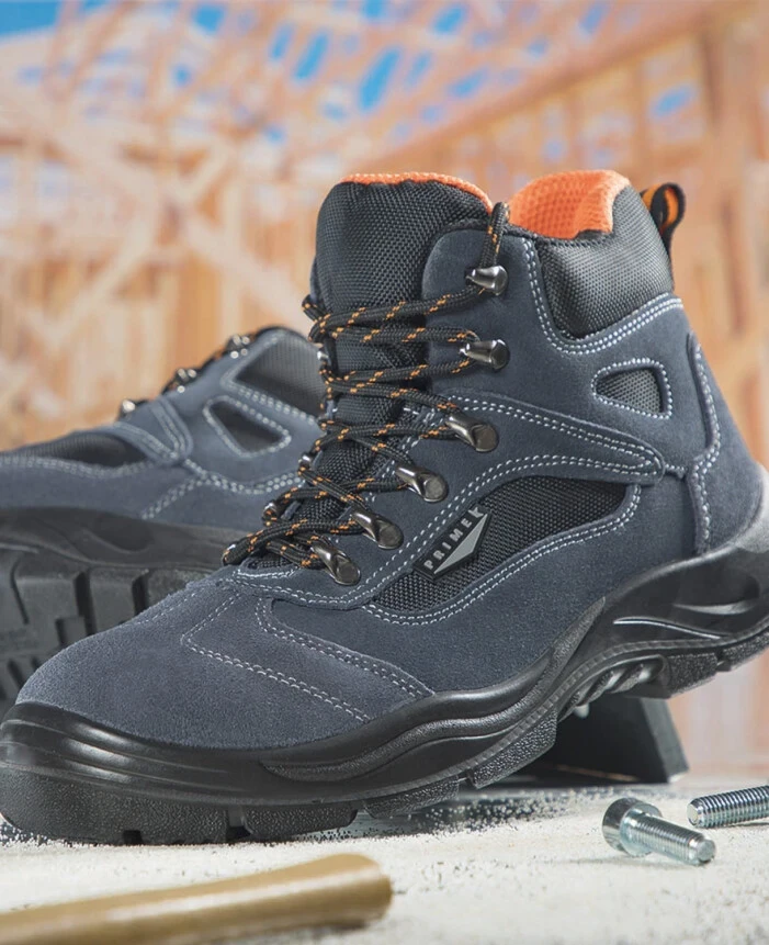 Bocanci de protecție PRIME HIGHTREK S1P, gri-albastru — vedere 2