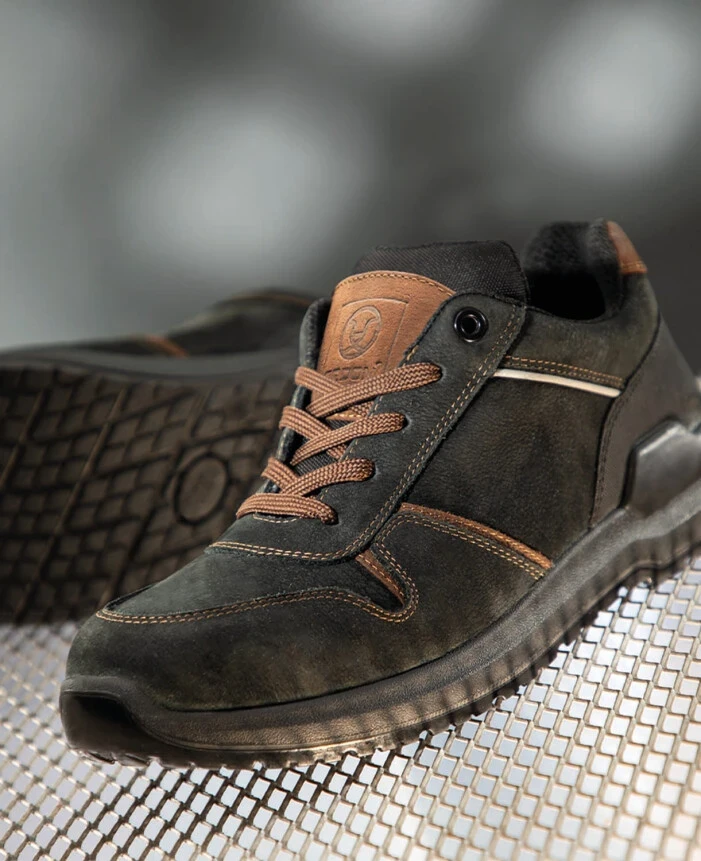Pantofi de lucru MASTERLOW O2, negru-maro — vedere 2