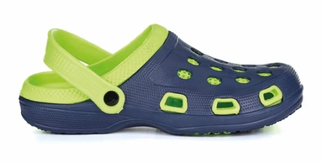 Papuci casual MARINE, bleumarin-verde