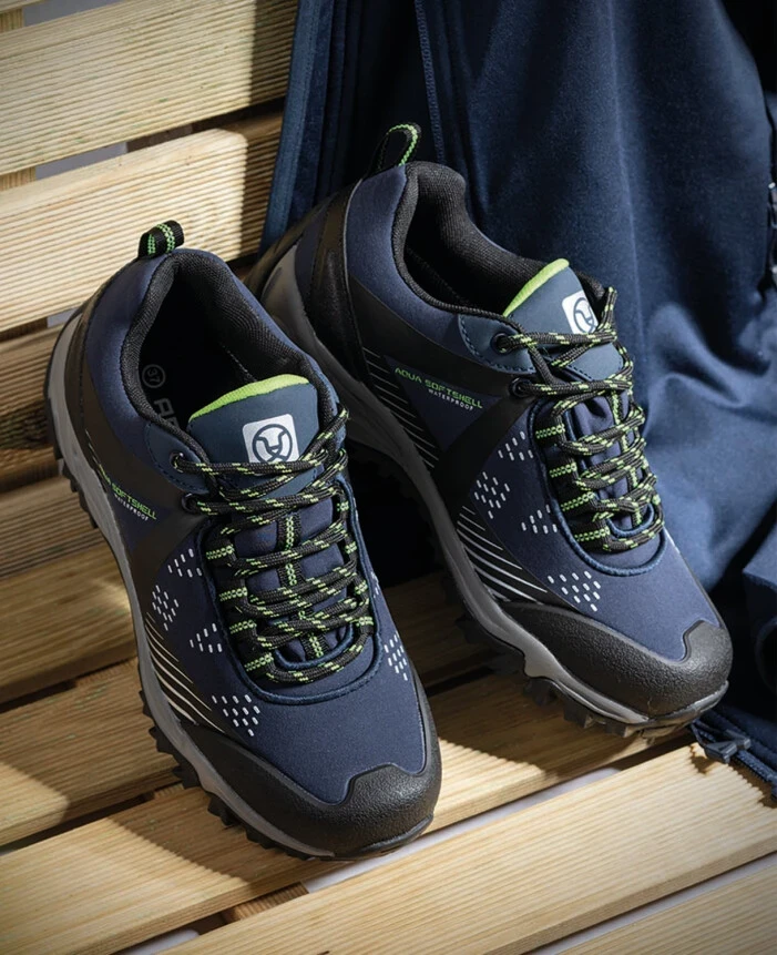 Pantofi outdoor FORCE din softshell, bleumarin — vedere 2
