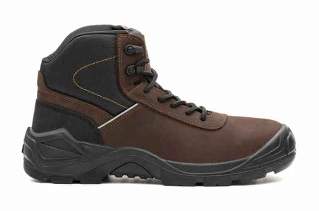Bocanci de lucru LEADER O2 din nubuck, maro