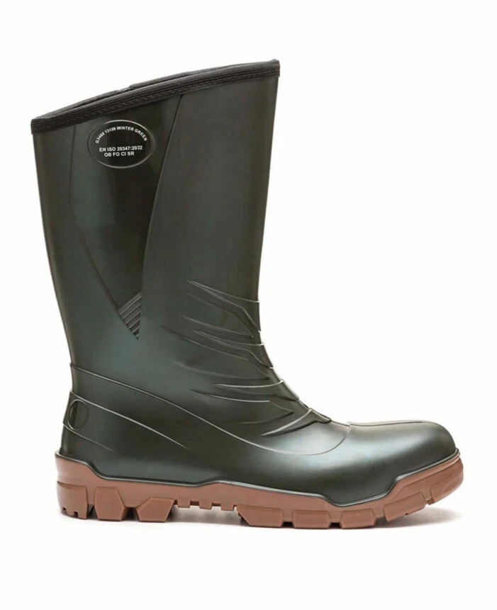 Cizme de lucru de iarnă 13159 WINTER OB, verzi