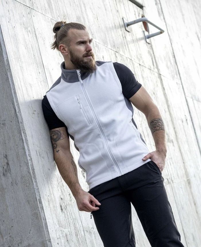 Vestă fleece MARTIN albă