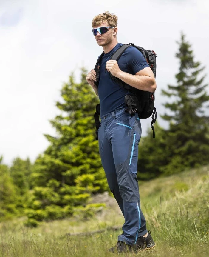 Pantaloni trekking ULTRITE GO bleumarin