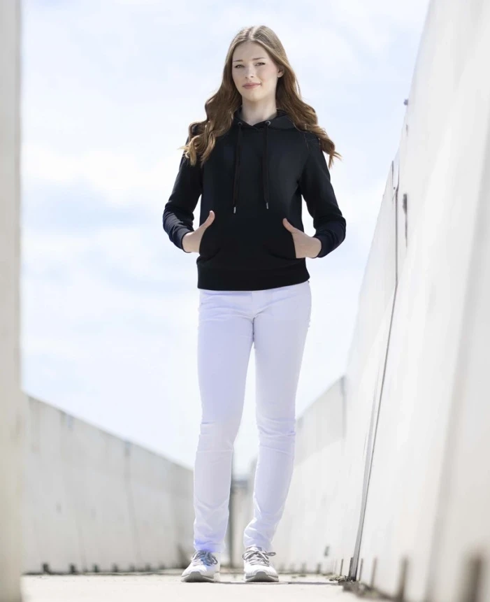 Pantaloni JASVENA albi