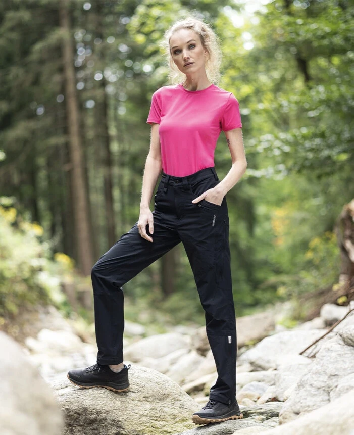 Pantaloni trekking pentru femei ULTRITE GO, antracit
